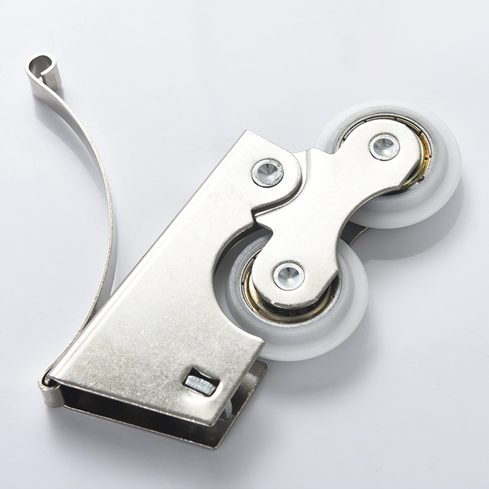 Home Improvement Cast - Concave Pulley Silver Iron Roller Wheels