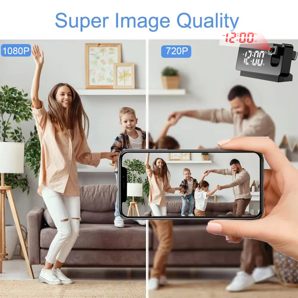 Improved 4K HD Clock Camera, S - App Home Improvement ulasan dan harga