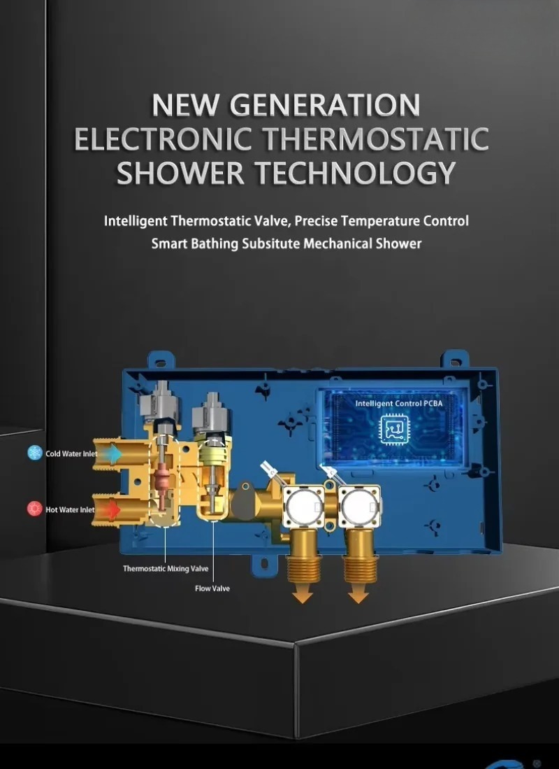 Digital Shower Mixer Thermosta - App Home Improvement ulasan dan harga