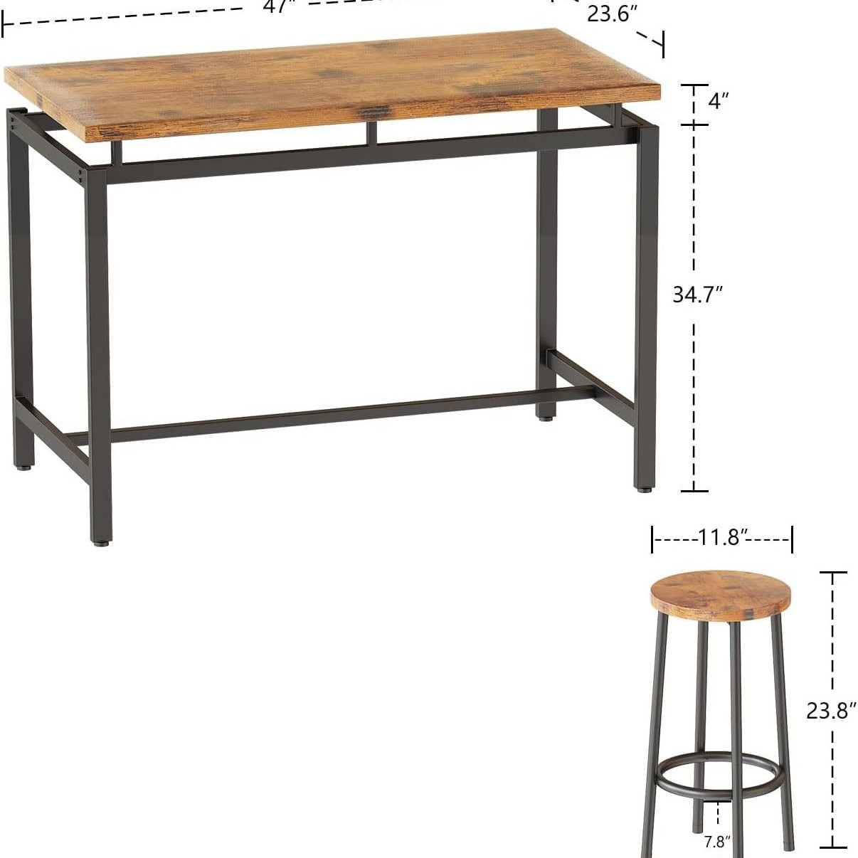 Dining table and chairs five-p - Home Improvement Kitchen Set ulasan dan harga