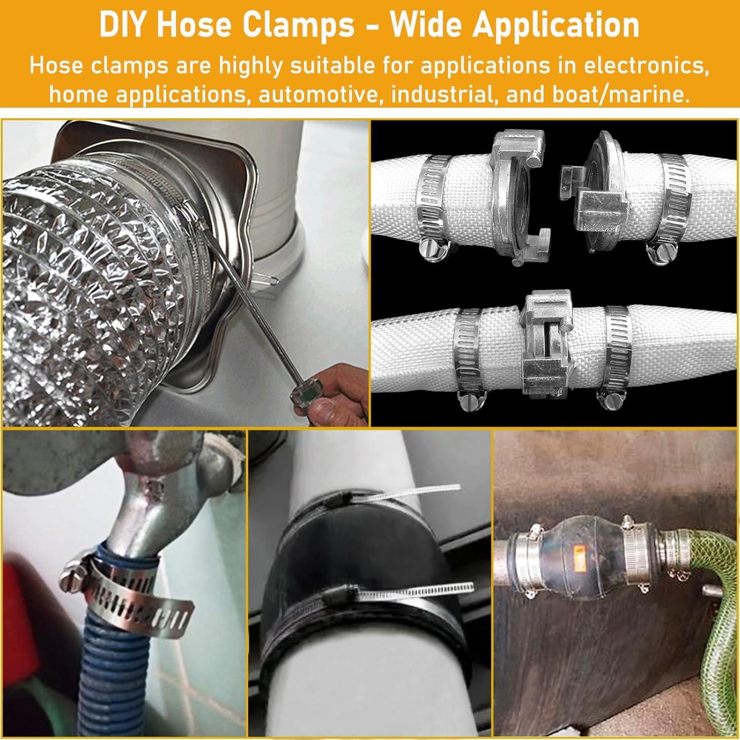 Hose Clamps Stainless Steel, L - Hose Clamp Assorted ulasan dan harga