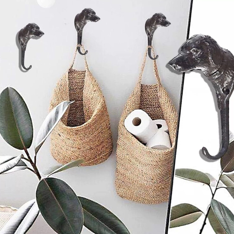 1pc Rustic Cast Iron Hook Dog/ - Home Improvement Cast ulasan dan harga