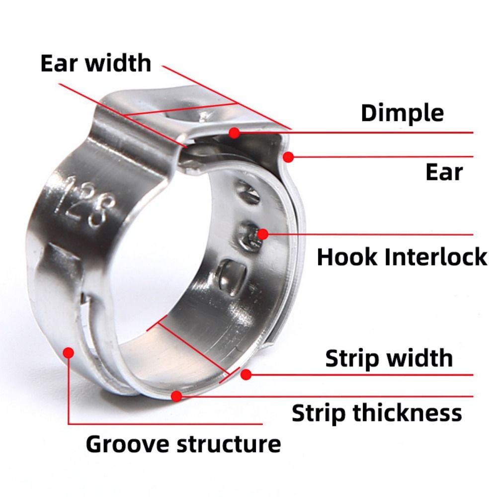10Pcs 5.3-31mm Hose Clamp Sing - Hose Clamp Assorted ulasan dan harga