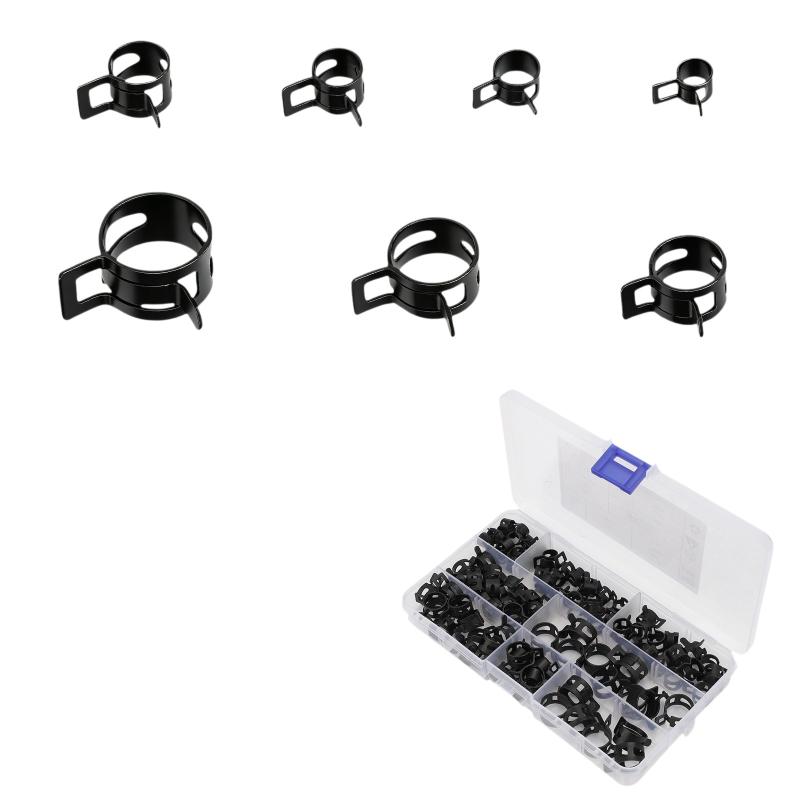 105Pcs Spring Band Hose Clamps - Hose Clamp Assorted ulasan dan harga