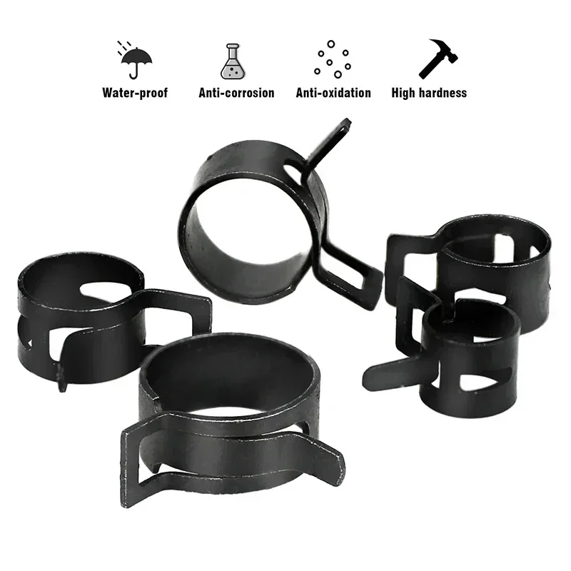 155Pcs Spring Band Hose Clamps - Hose Clamp Assorted ulasan dan harga