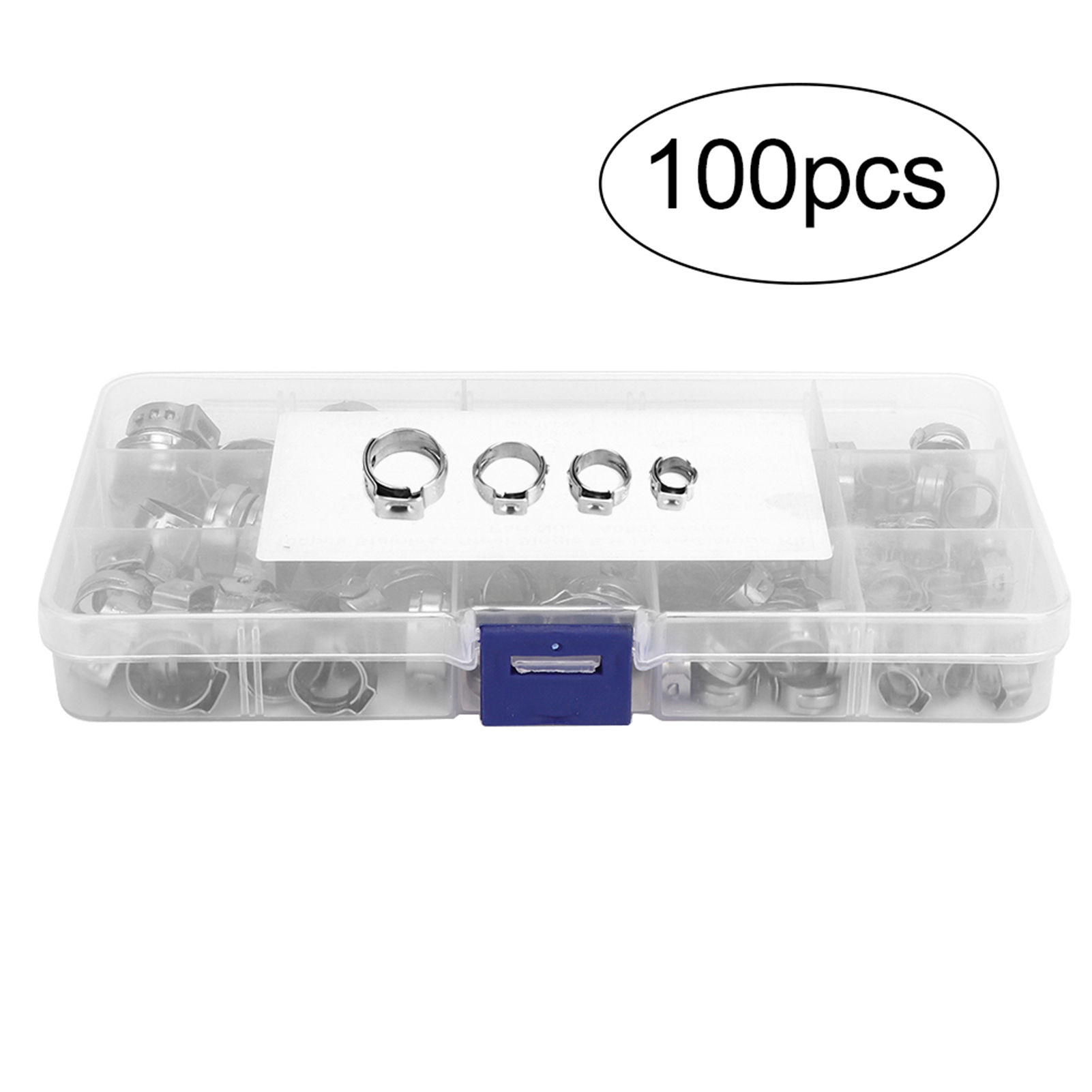 100pcs Hose Clamp Single Ear C - Hose Clamp Assorted ulasan dan harga